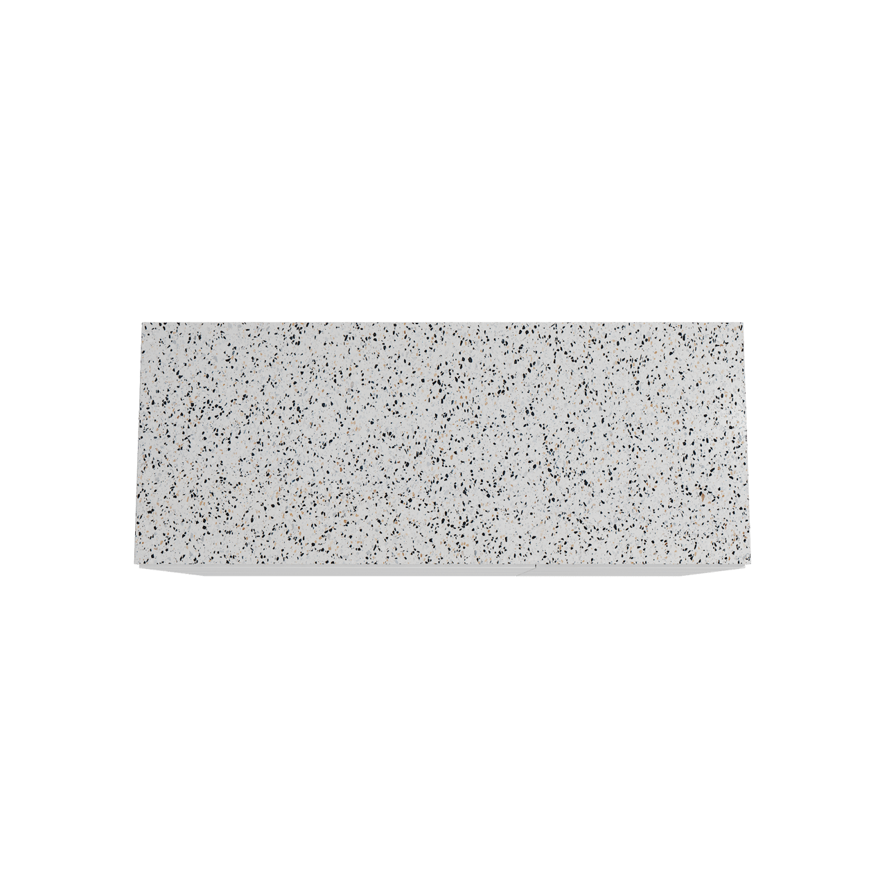 Storke Edge staand badkamermeubel 130 x 52 cm mat wit met Tavola enkel of dubbel tablet in mat wit/zwart terrazzo