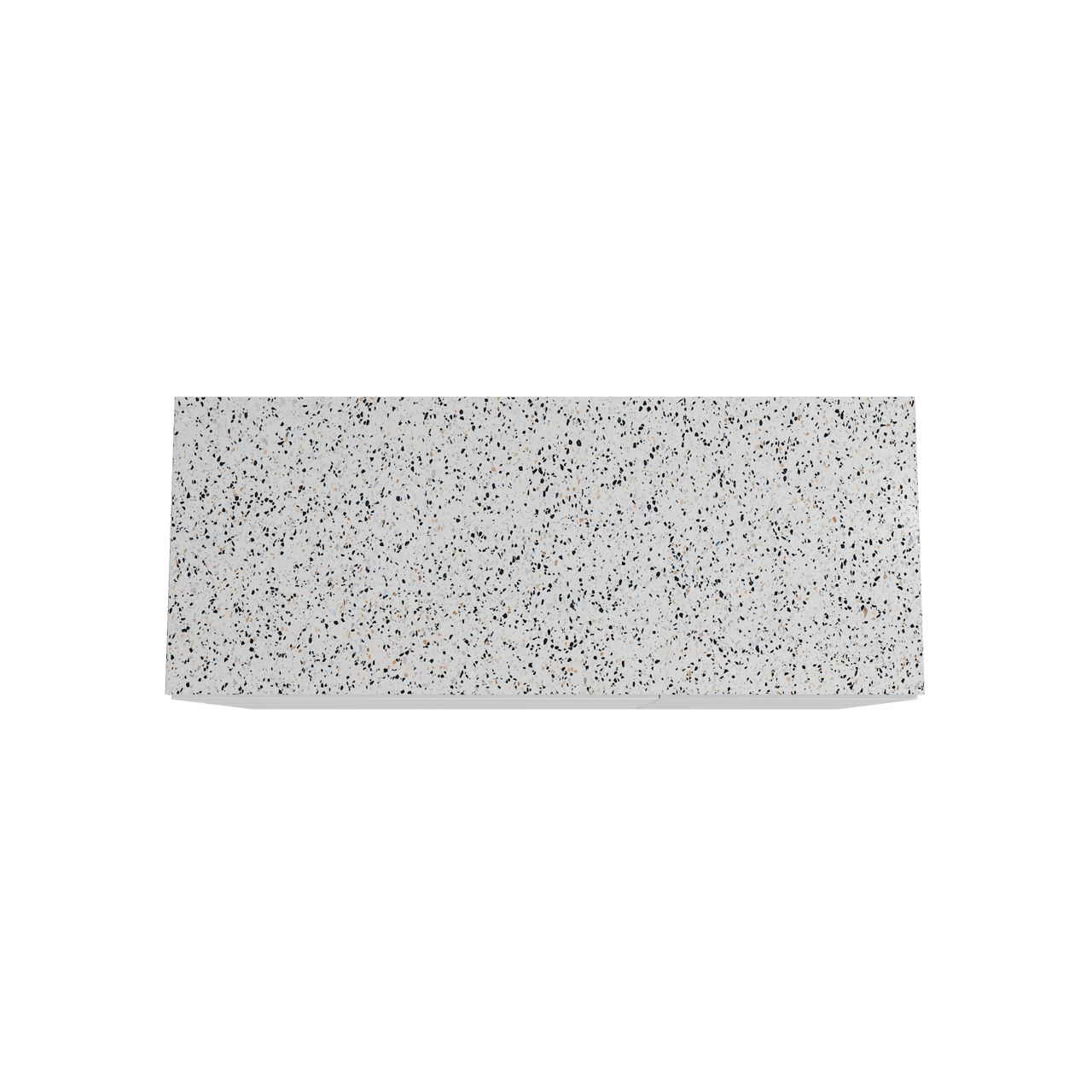 Storke Edge meuble salle de bains à poser 130 x 52 cm blanc mat avec Tavola tablette simple ou double en blanc/noir mat terrazzo