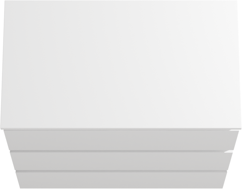 Linie Lado freistehendes Möbelstück Set: 80 x 46 cm, Weiß matt, mit Lado Einzel Waschtischplatte, Marmorkomposit Weiß matt