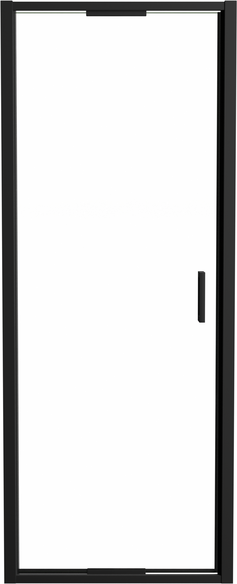 Luca Varess Vidor In porte pivotante 80 cm x 190 cm verre transparent profil noir mat