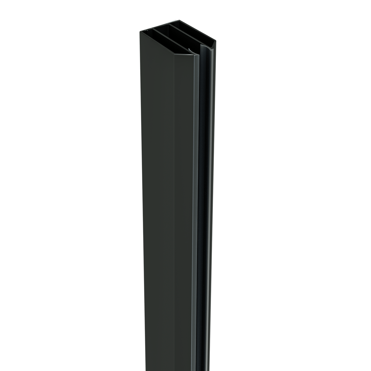 Linie Walk-In douche à l'italienne 90 x 200 cm verre square profil noir mat