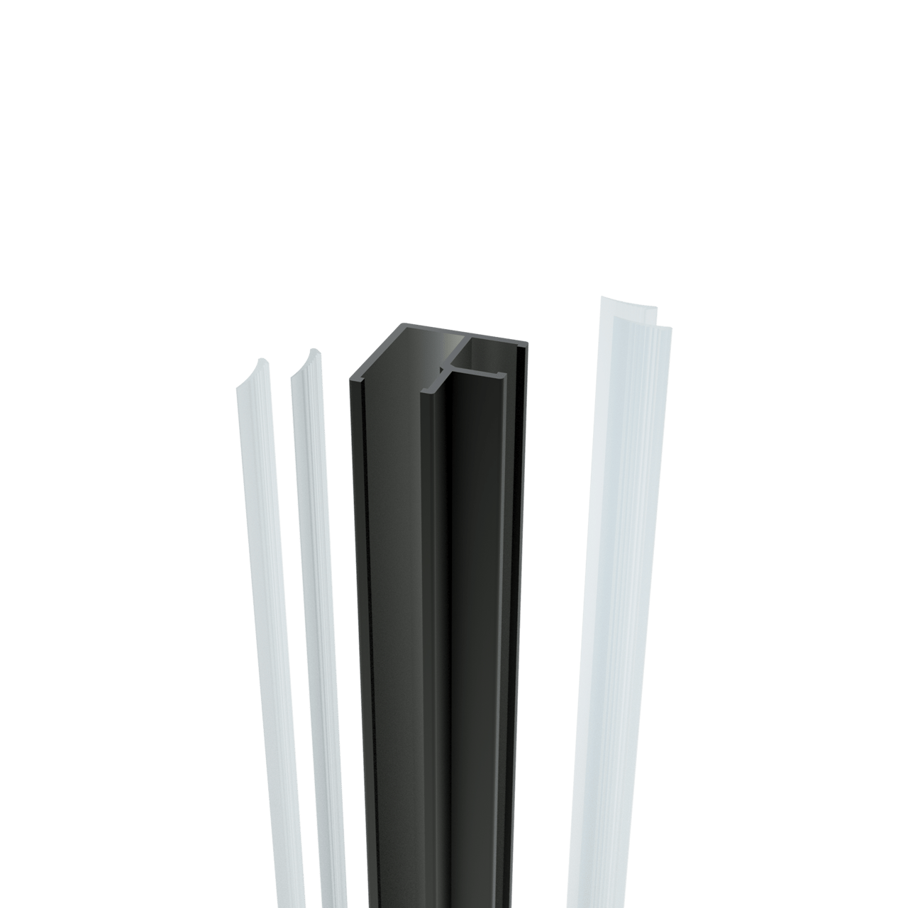 Balmani Modular profilé d'angle 200 cm noir mat