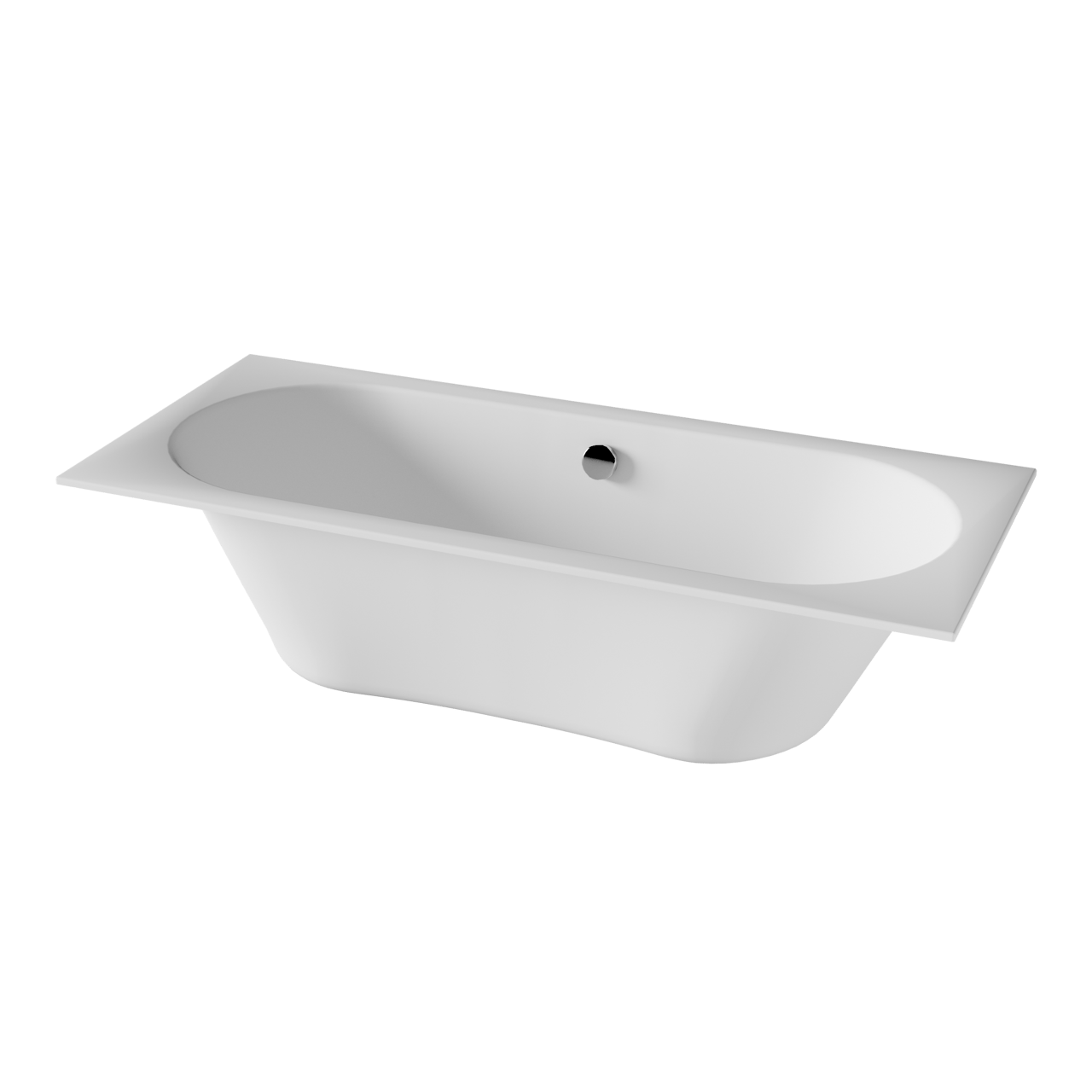 Luca Varess Snello 2 Personen Einbaubadewanne 170 x 75 cm Acryl weiß matt