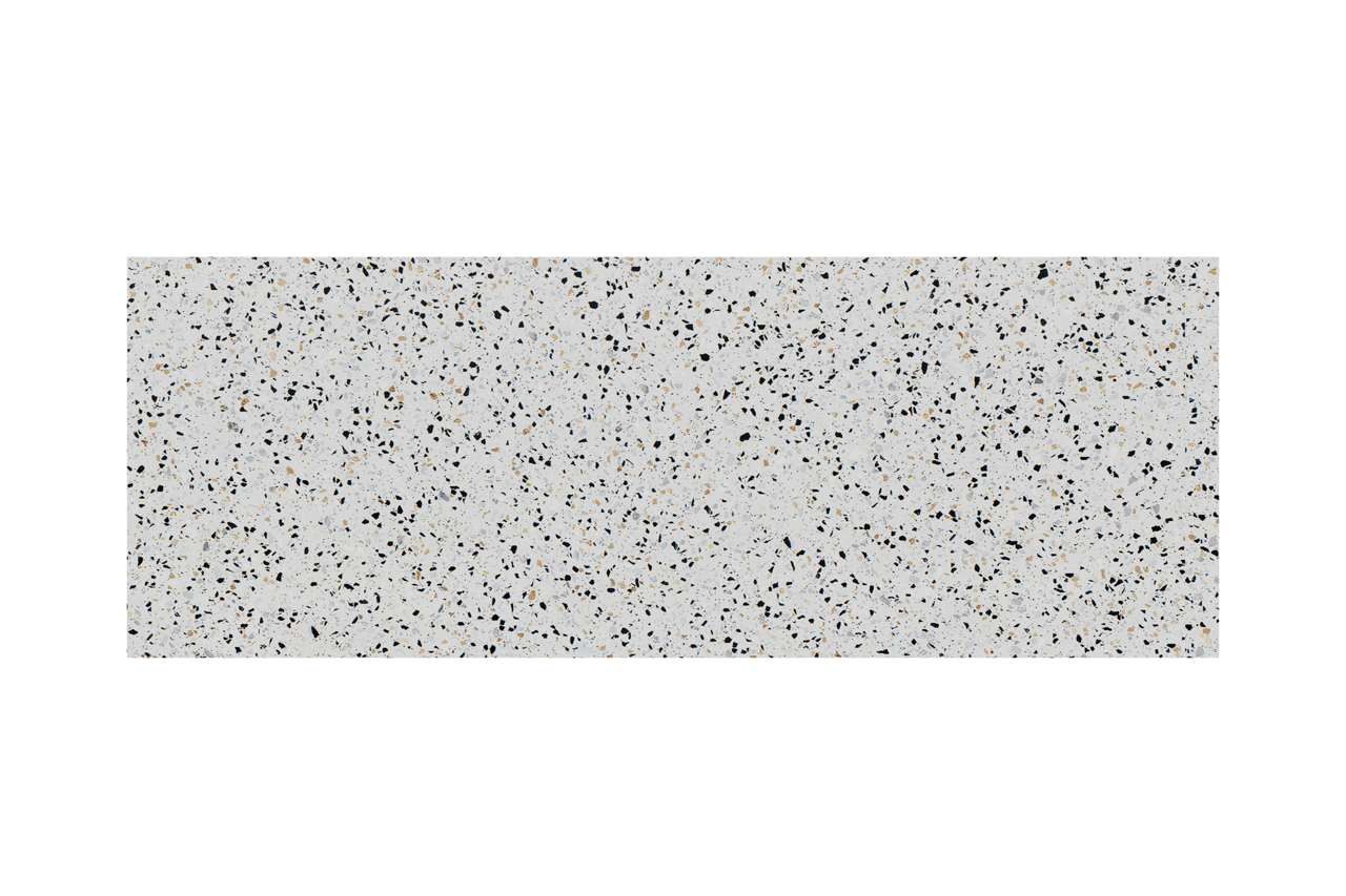 Balmani Stretto tablette simple ou double Bianco Nero terrazzo 150 x 55 cm