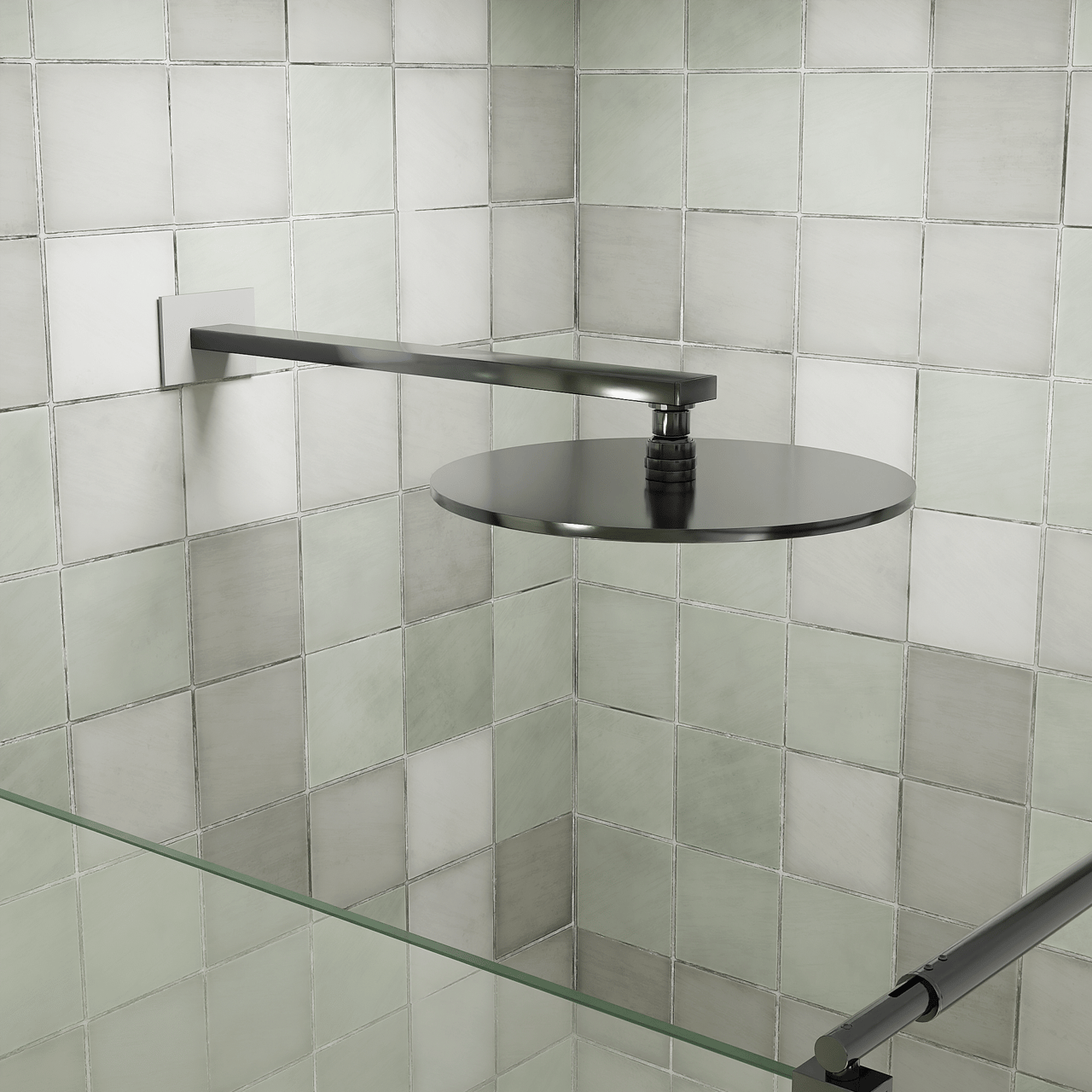 Blaufoss Raindream Regendusche Duschkopf: Rund, 30 cm, Chrom Glänzend