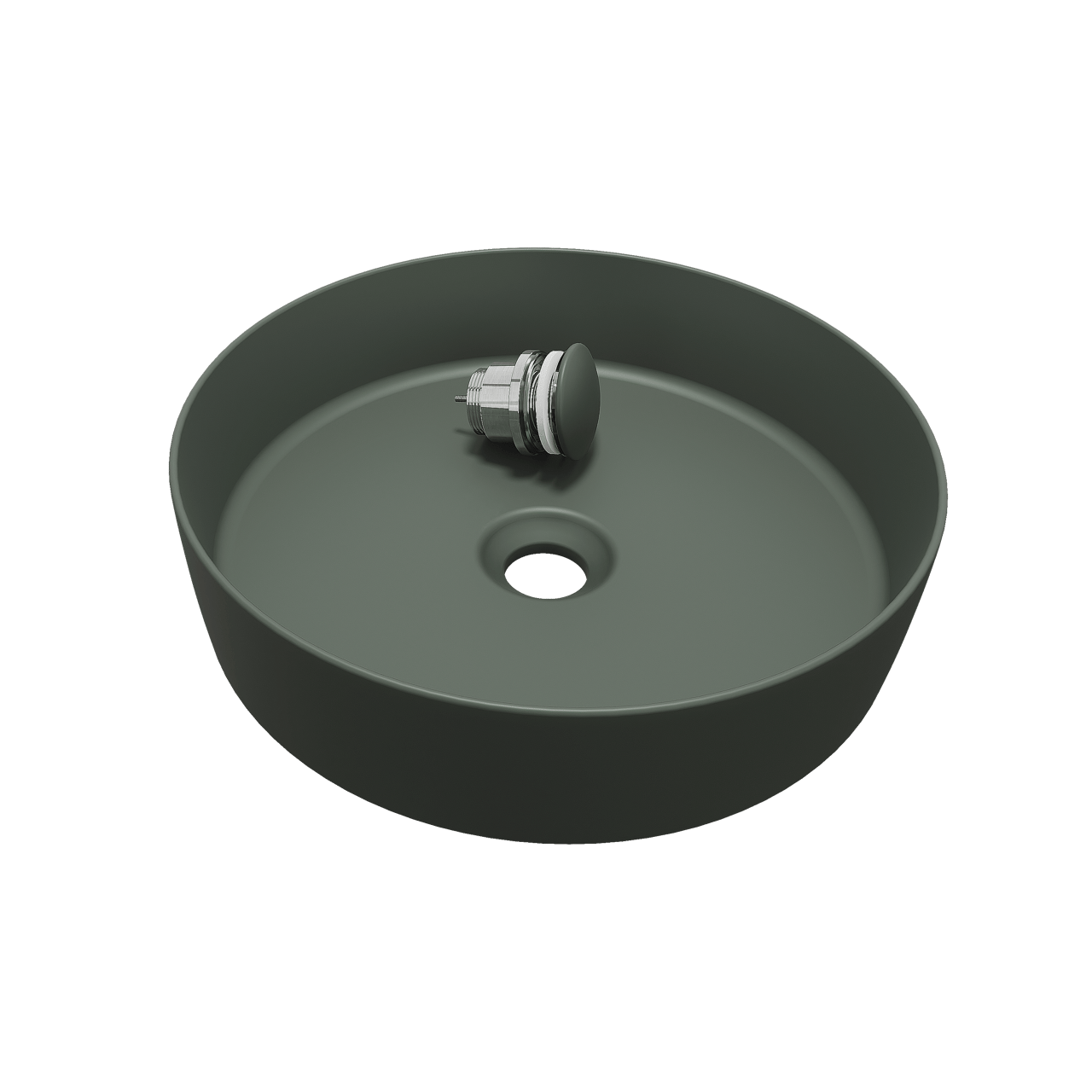 Balmani Fiyi waskom mat Forest Solid Surface rond Ø 39 cm