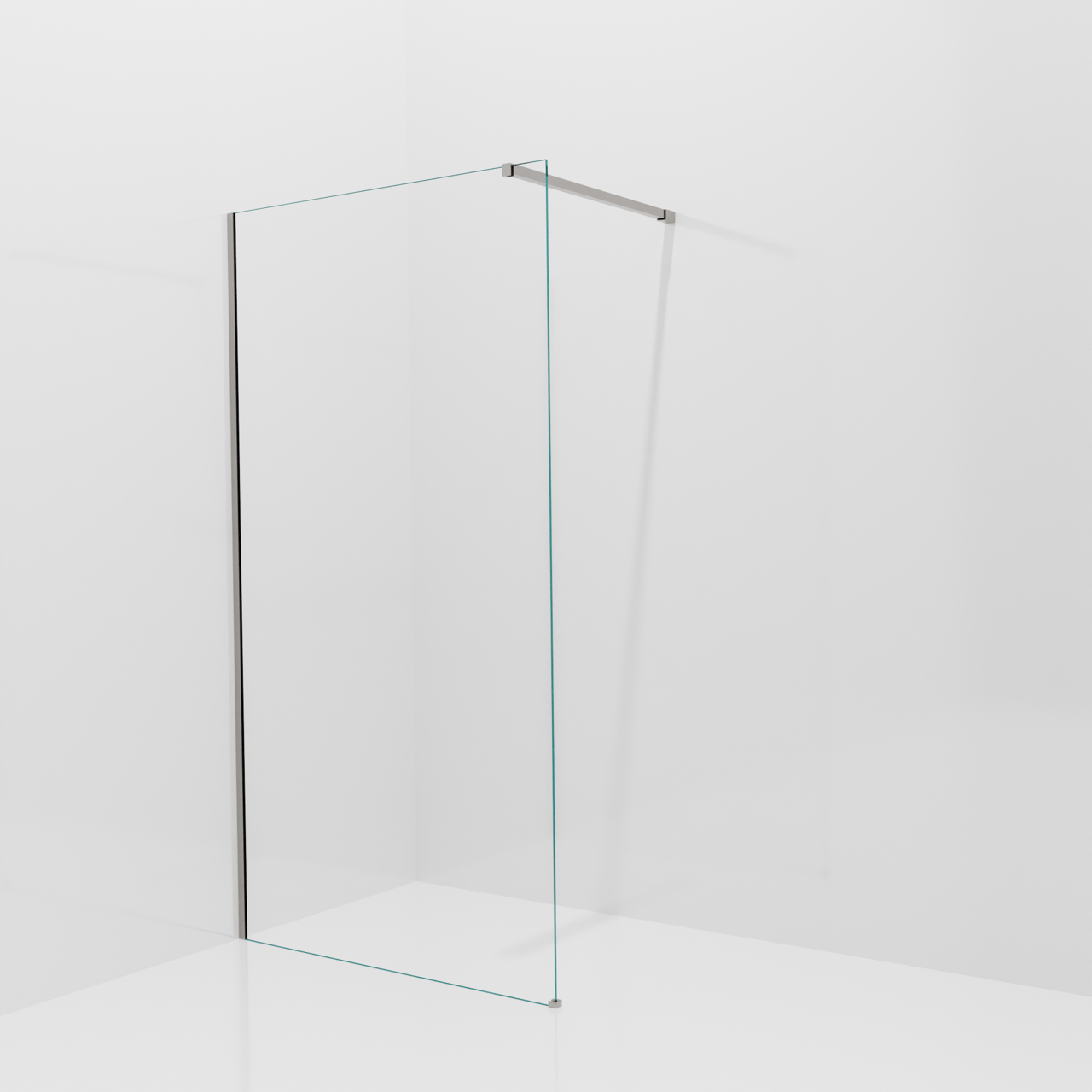 Balmani Modular inloopdouche: 110 x 200 cm, Helder glas, Brushed Inox profielen