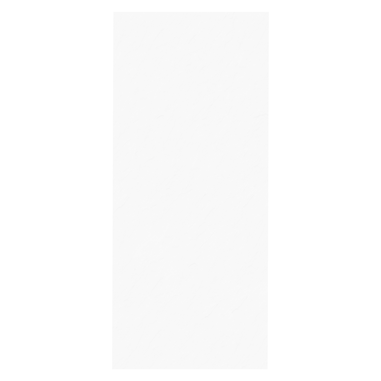 Balmani Piatto Duschrückwand: 120 x 260 cm, Solid Surface, Weiß matt