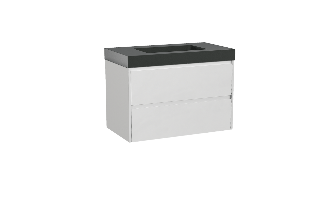 Storke Seda meuble salle de bains avec lavabo Scuro High