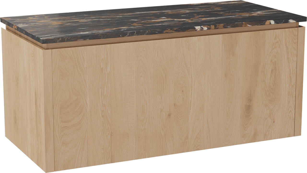 Balmani Eclips Badmöbel Set mit Stretto Waschtischplatte für Aufsatzwaschbecken