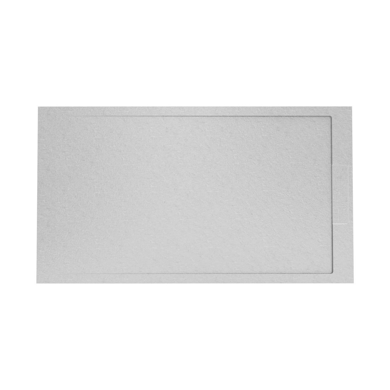 Balmani Indus douchebak 160 x 90 cm composietmarmer lichtgrijs leisteenstructuur