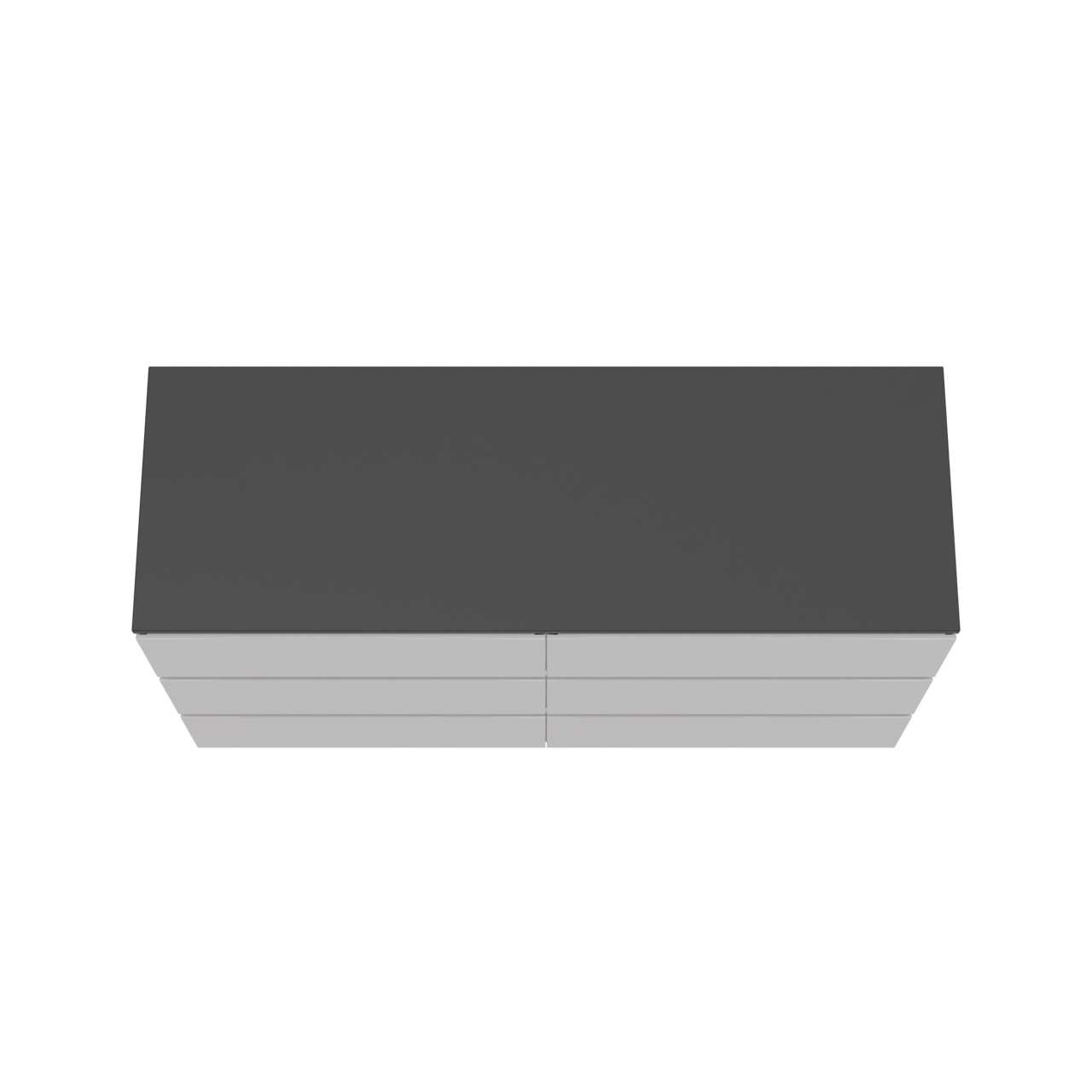 Storke Edge freistehendes Möbelstück Set: 150 x 52 cm, Weiß glänzend, mit Panton Einzel- oder Doppel Waschtischplatte, Pulverbeschichtetes MDF Schwarz matt