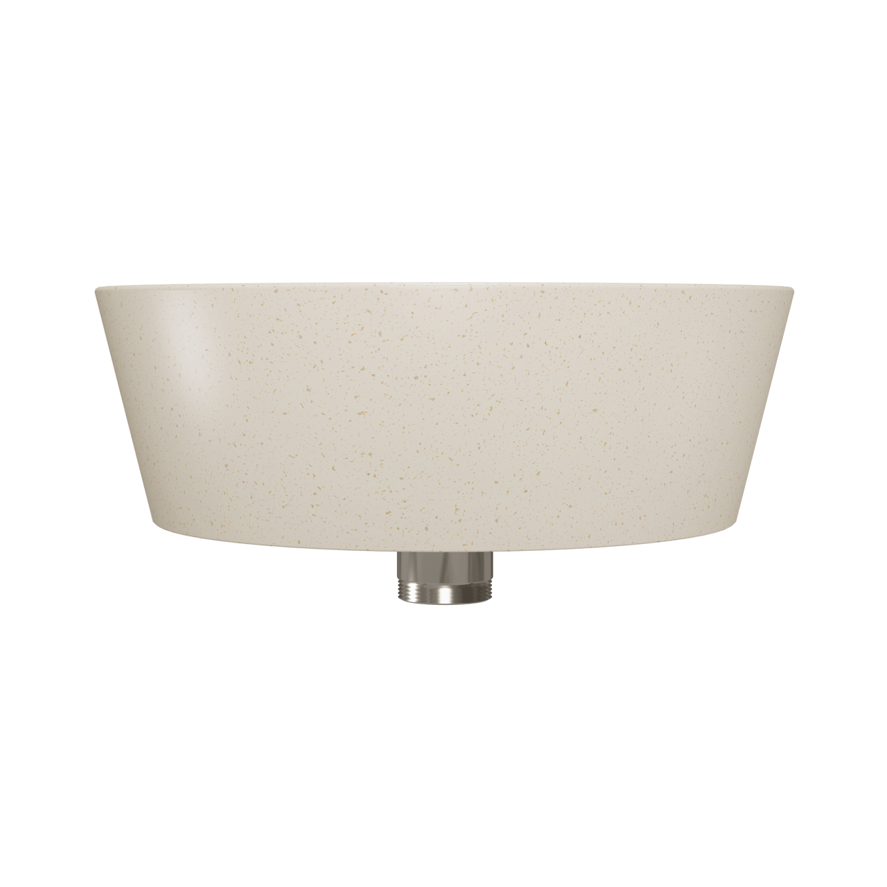 Storke Cona Aufsatzwaschbecken Beige Granita Solid Surface rund Ø 36 cm