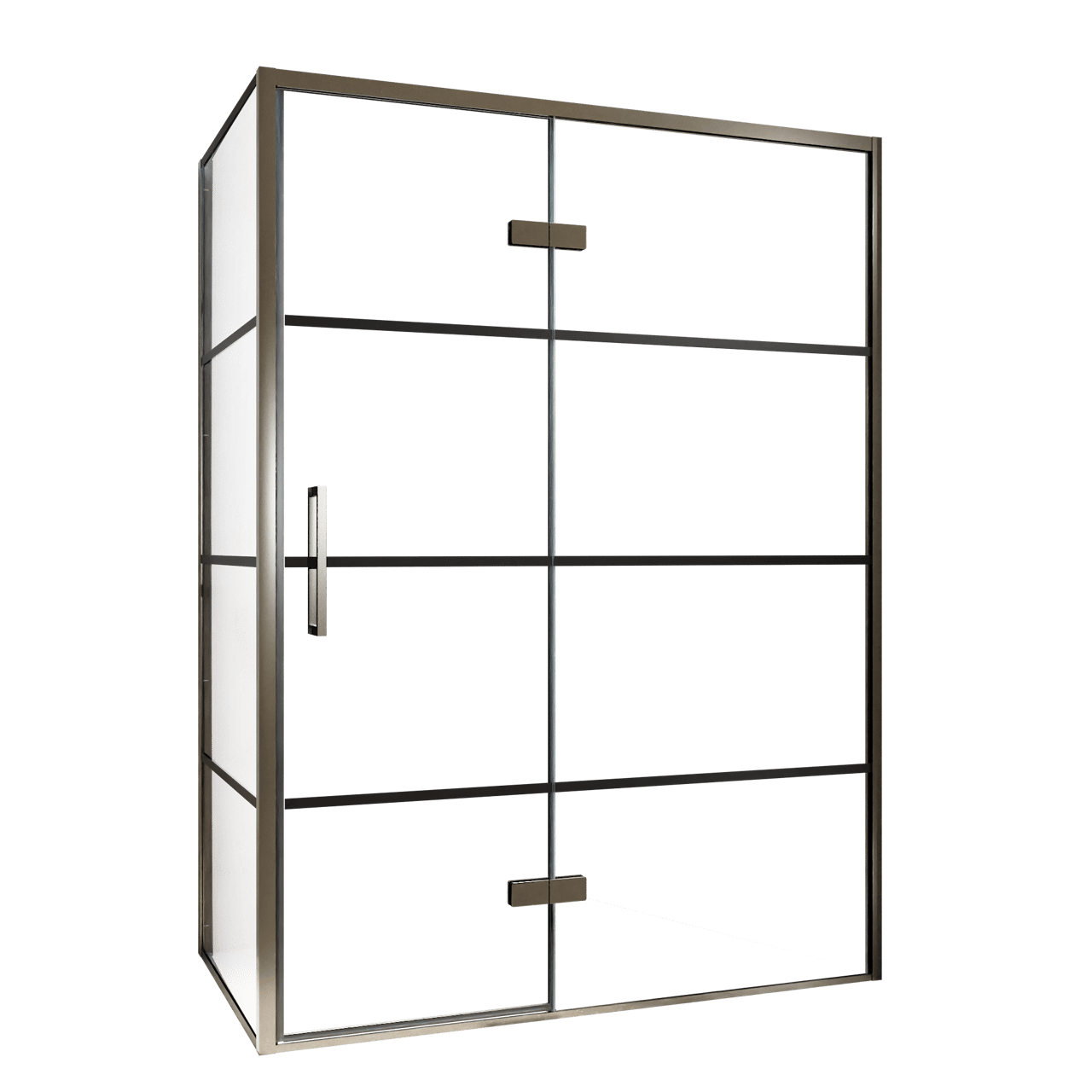 Balmani Senses Design douche d'angle avec porte pivotante