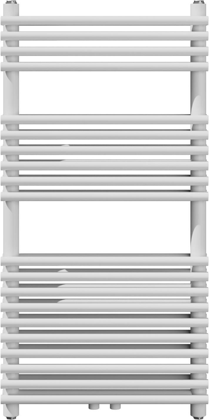 Vipera Alegria dubbele handdoekradiator 50 x 100 cm centrale verwarming Hoogglans Wit zij- en middenaansluiting 929W