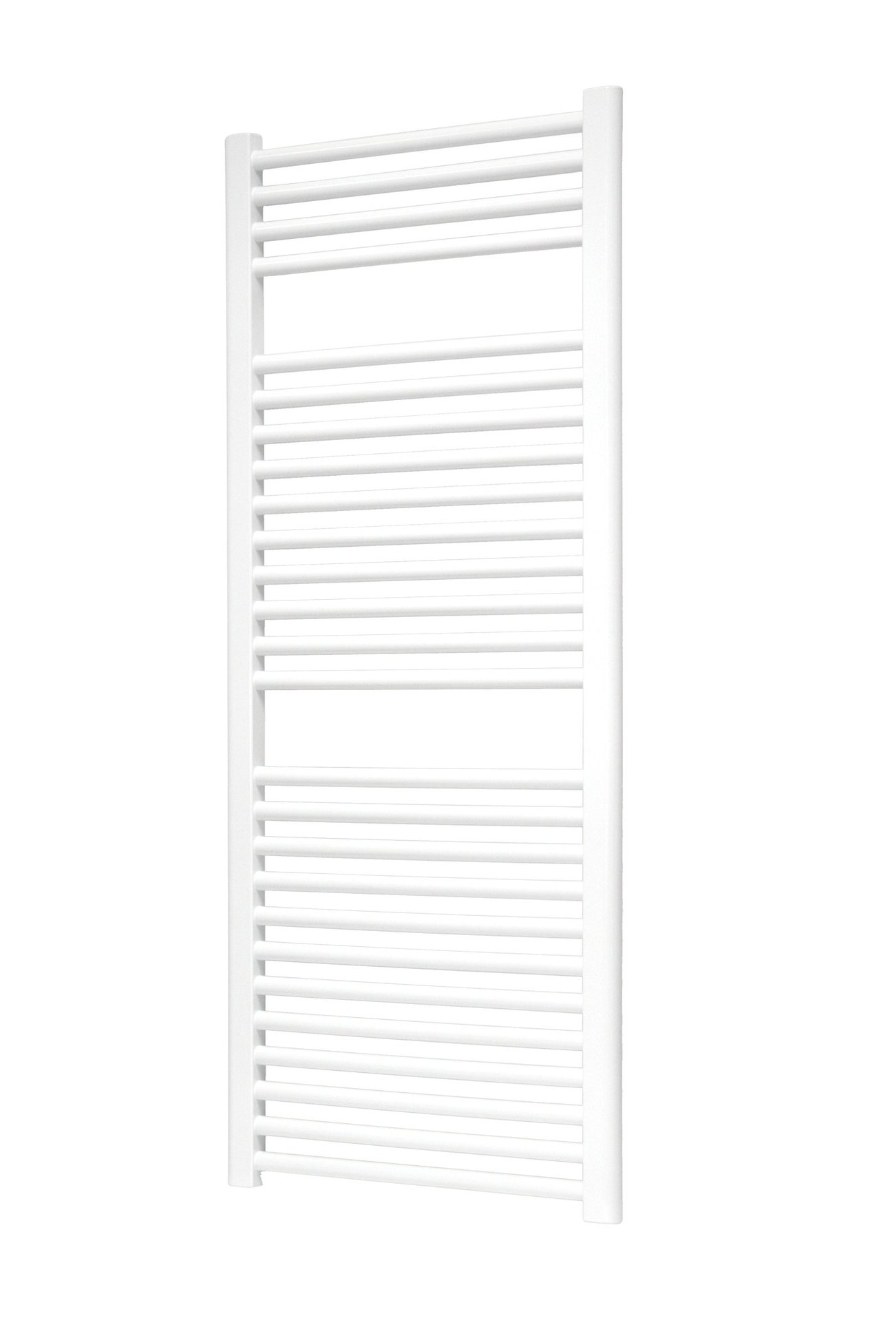 Vipera Kanza Rx sèche-serviettes simple 50 x 120 cm chauffage électrique blanc brillant raccordement latéral 521W, résistance incluse