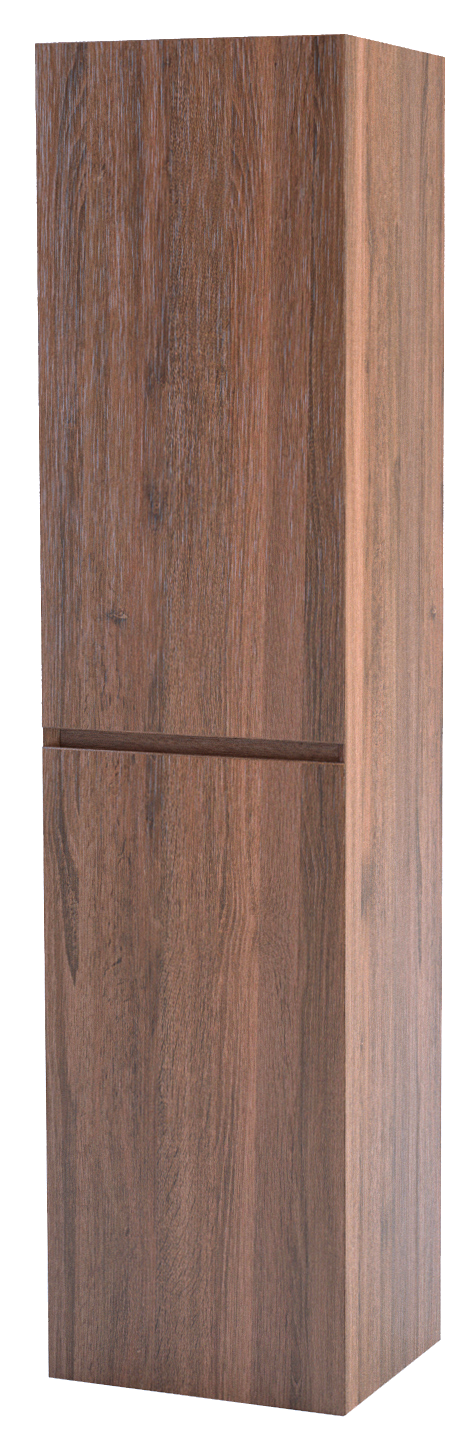 Balmani Mitra zwevende badkamerkast Amerikaanse notelaar 45 x 35 x 169 cm