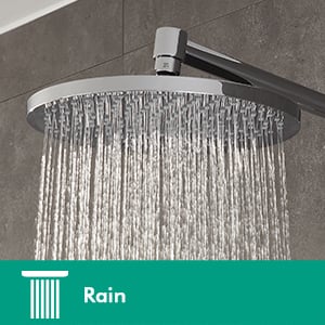 Hansgrohe Crometta S240 thermostatische kraan regendoucheset Glanzend Chroom