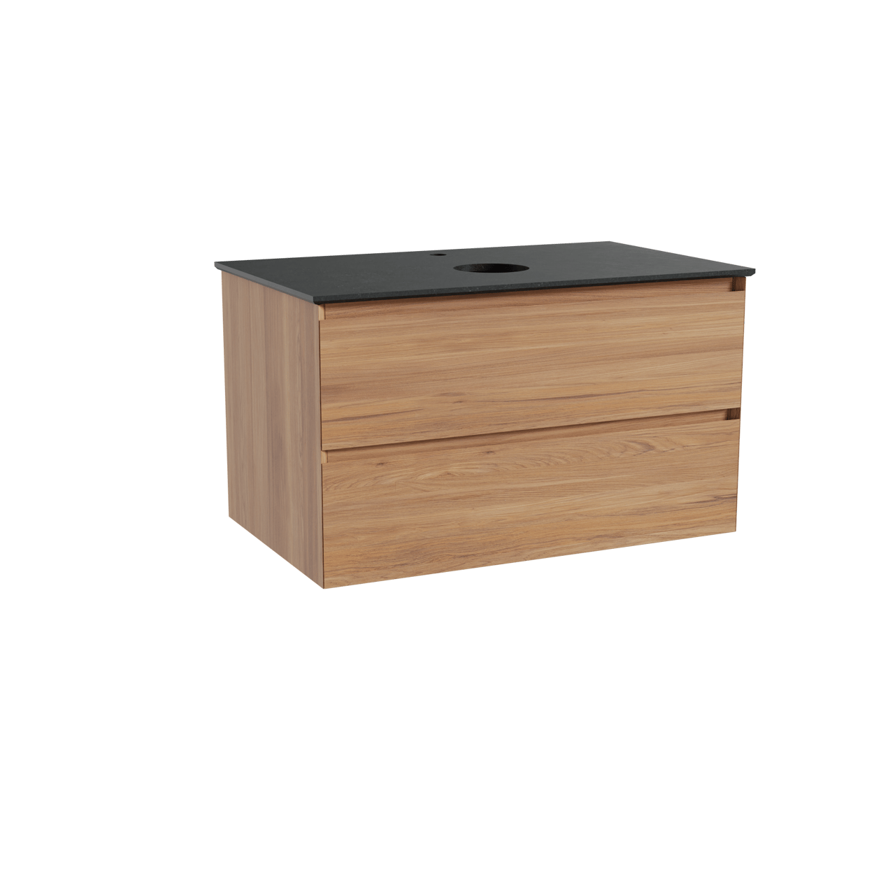 Balmani Mitra Badmöbel Set mit Facetta Waschtischplatte für Aufsatzwaschbecken