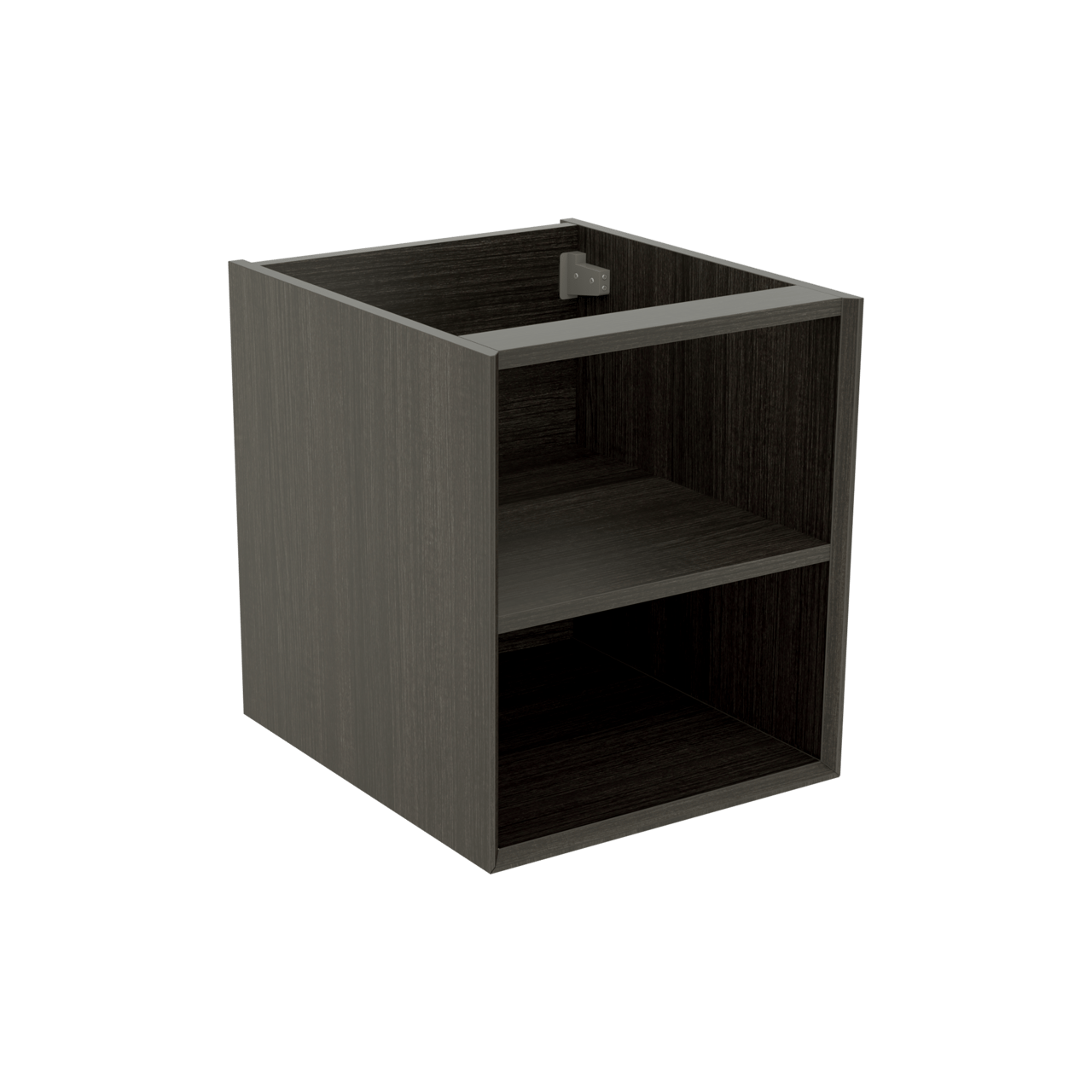 Storke Edge meuble sous-lavabo suspendu 45 x 52 cm chêne foncé avec 2 niches