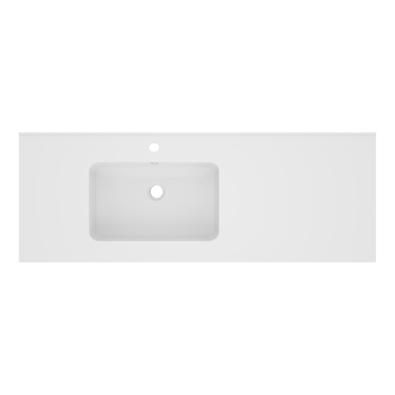 Linie Vano Waschtisch, links, Marmorkomposit matt, 120 x 46 cm