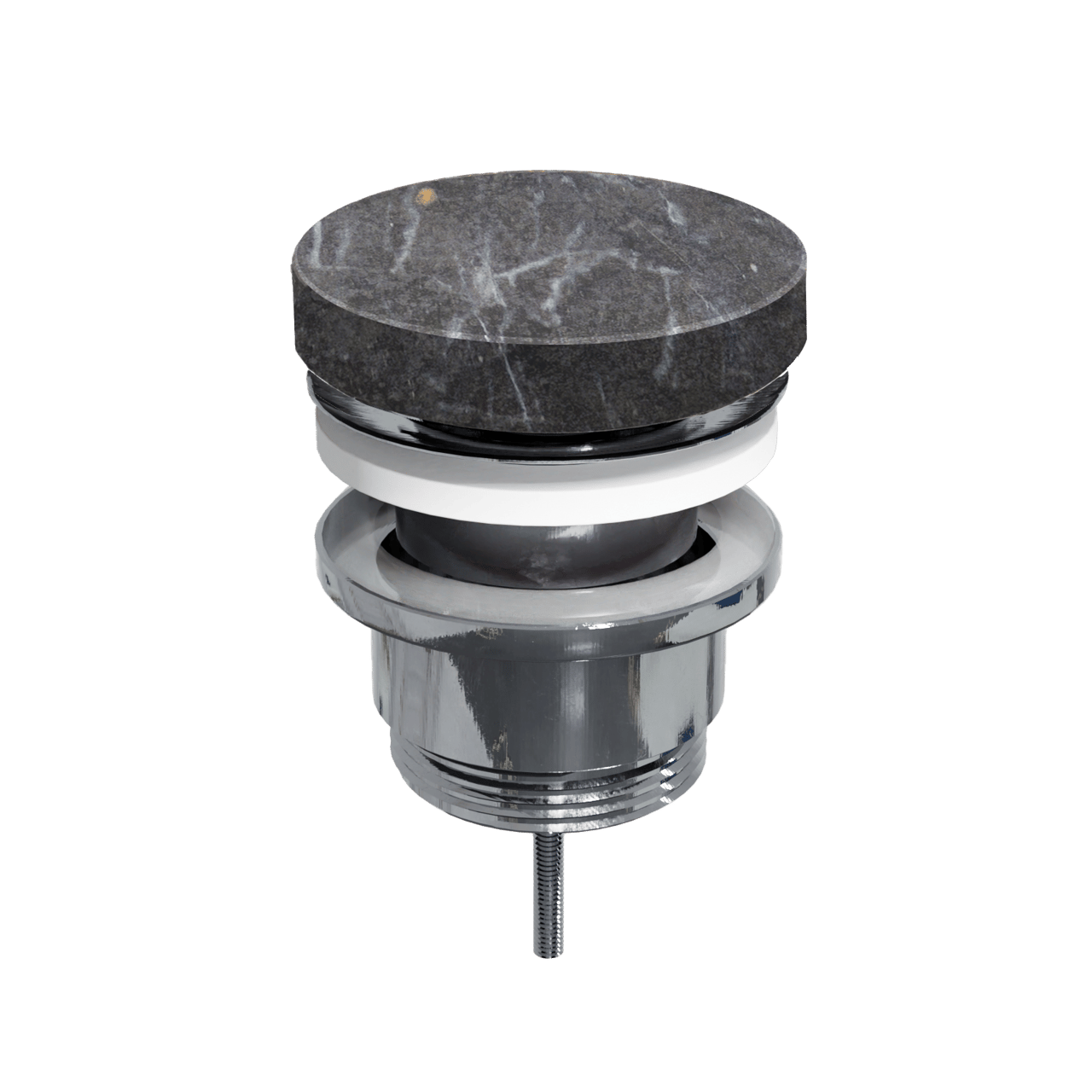 Balmani Click Flat bonde pour évier fermable Pietra Grey