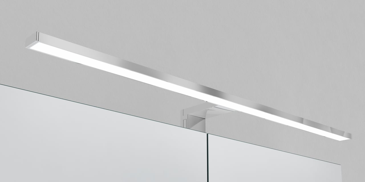 Luca Varess Cubico LED luminaire 65 cm chrome, 4000K