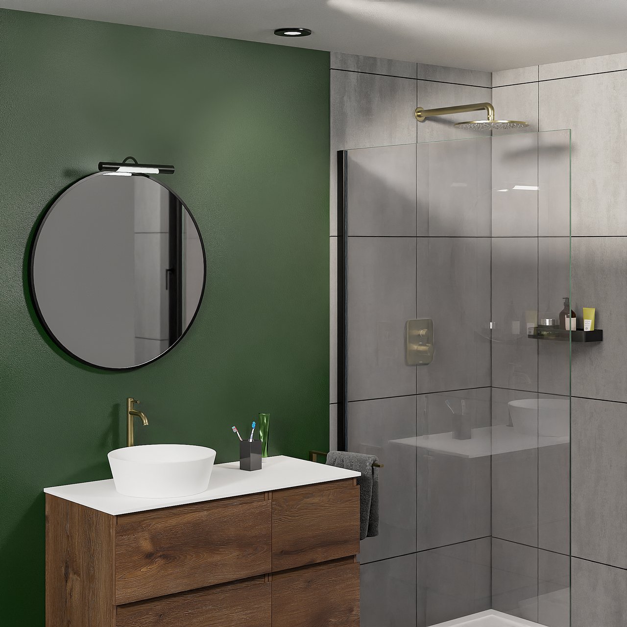 Blaufoss Multa robinet de lave-mains réhaussé Brushed Champagne Gold