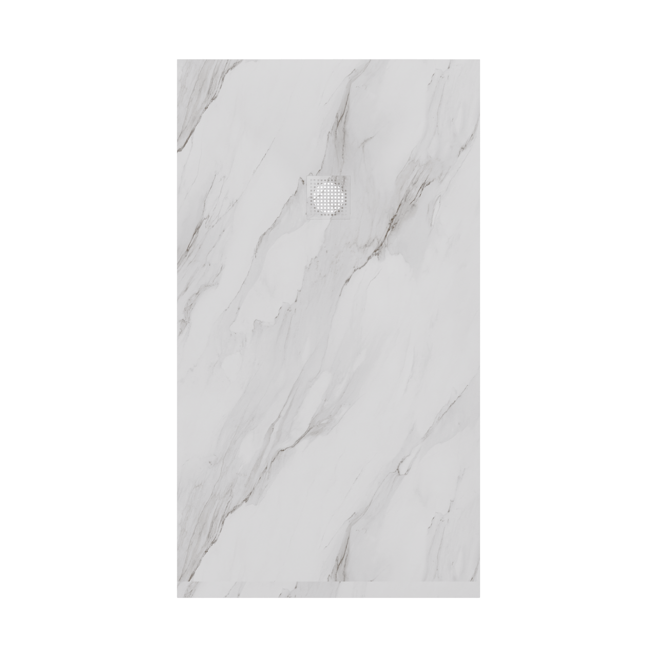 Luca Varess Suite receveur de douche 160 x 90 cm marbre composite Marble White 