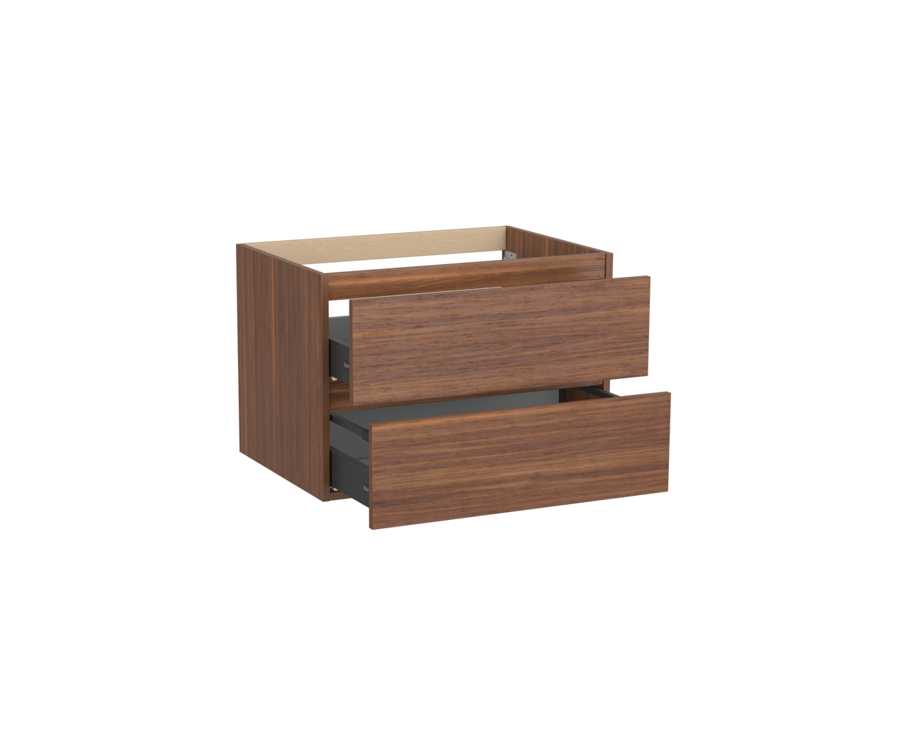 Balmani Lucida meuble sous-lavabo suspendu 75 x 55 cm noyer Américain 2 tiroirs