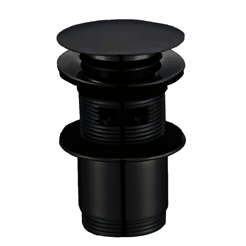 Santeg Unibath afvoerplug bad afsluitbaar mat zwart