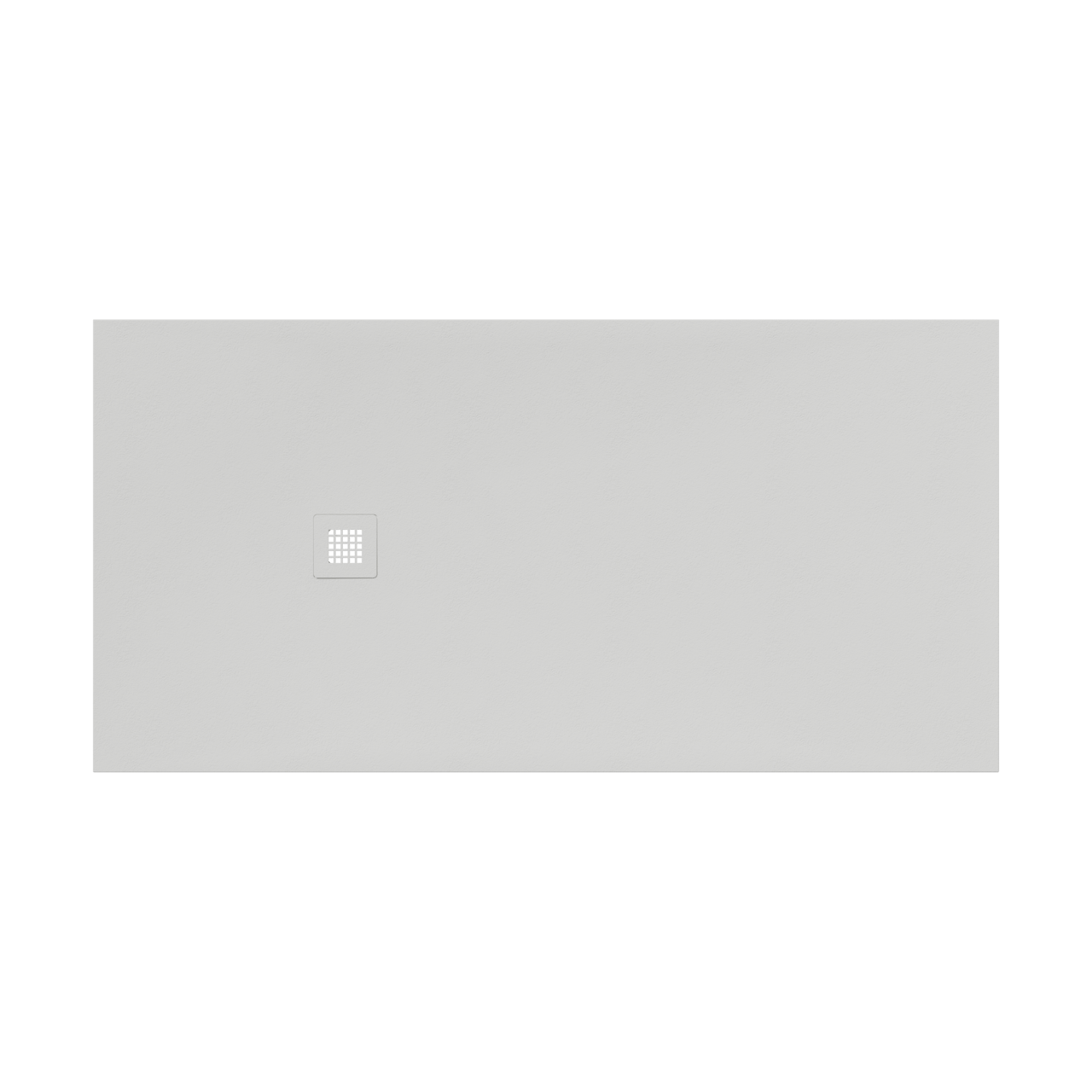 Luca Varess Classy receveur de douche 180 x 90 cm marbre composite  blanc mat structure rock