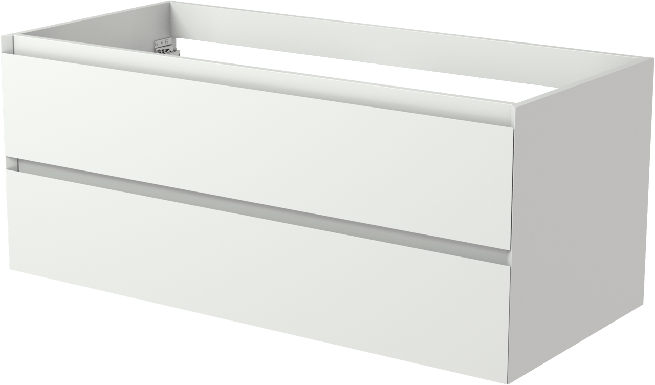 Balmani Mitra meuble sous-lavabo suspendu 120 x 55 cm blanc mat 2 tiroirs