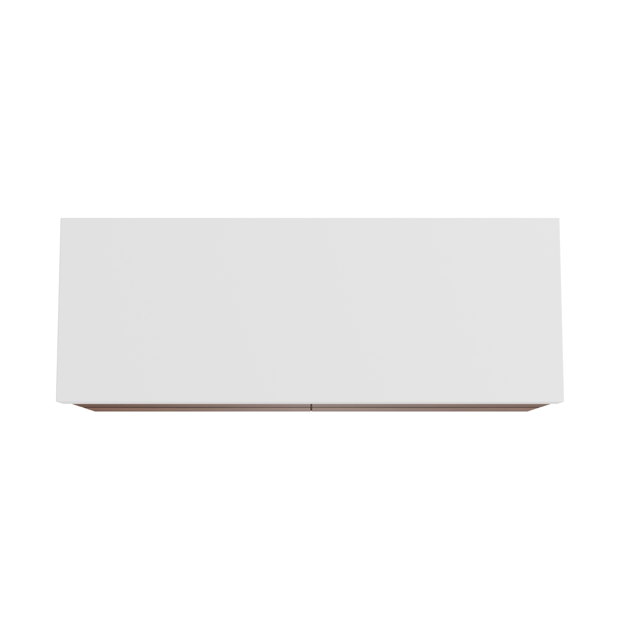 Balmani Mitra meuble salle de bains suspendu 150 x 55 cm noyer avec Dominus tablette simple ou double en solid surface blanc mat