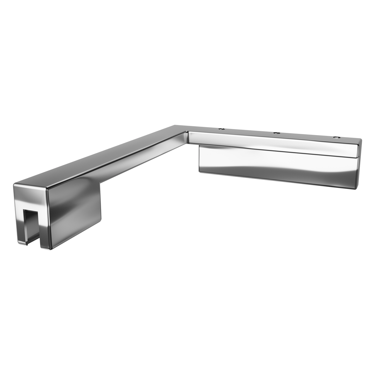 Balmani Modular kurze Stabilisierungsstange, links, 18 x 14 cm, Chrom glänzend