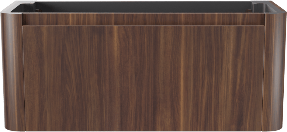 Storke Soft hängendes möbelstück Waschtischunterschränke 120 x 46 cm Nussbaum 2 Schubladen