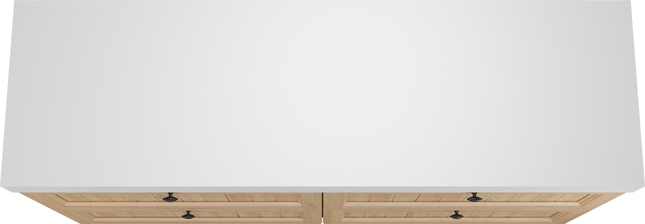 Balmani Lemon meuble salle de bains à poser 180 x 55 cm, plaqué chêne naturel avec Dominus tablette simple ou double en blanc mat