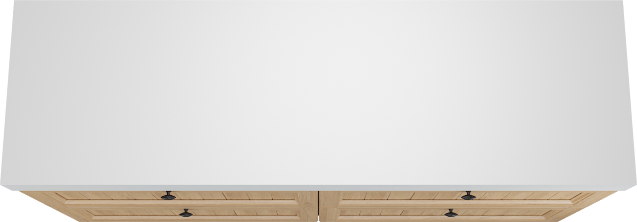 Balmani Lemon staand badkamermeubel 180 x 55 cm, fineer natuur eik met Dominus enkel of dubbel tablet in mat wit