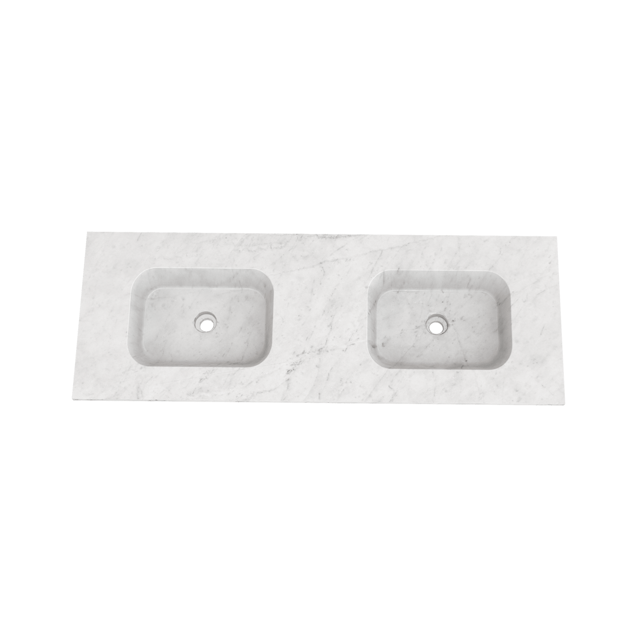 Balmani Tablo Arcato dubbele wastafel Carrara marmer 150 x 55 cm