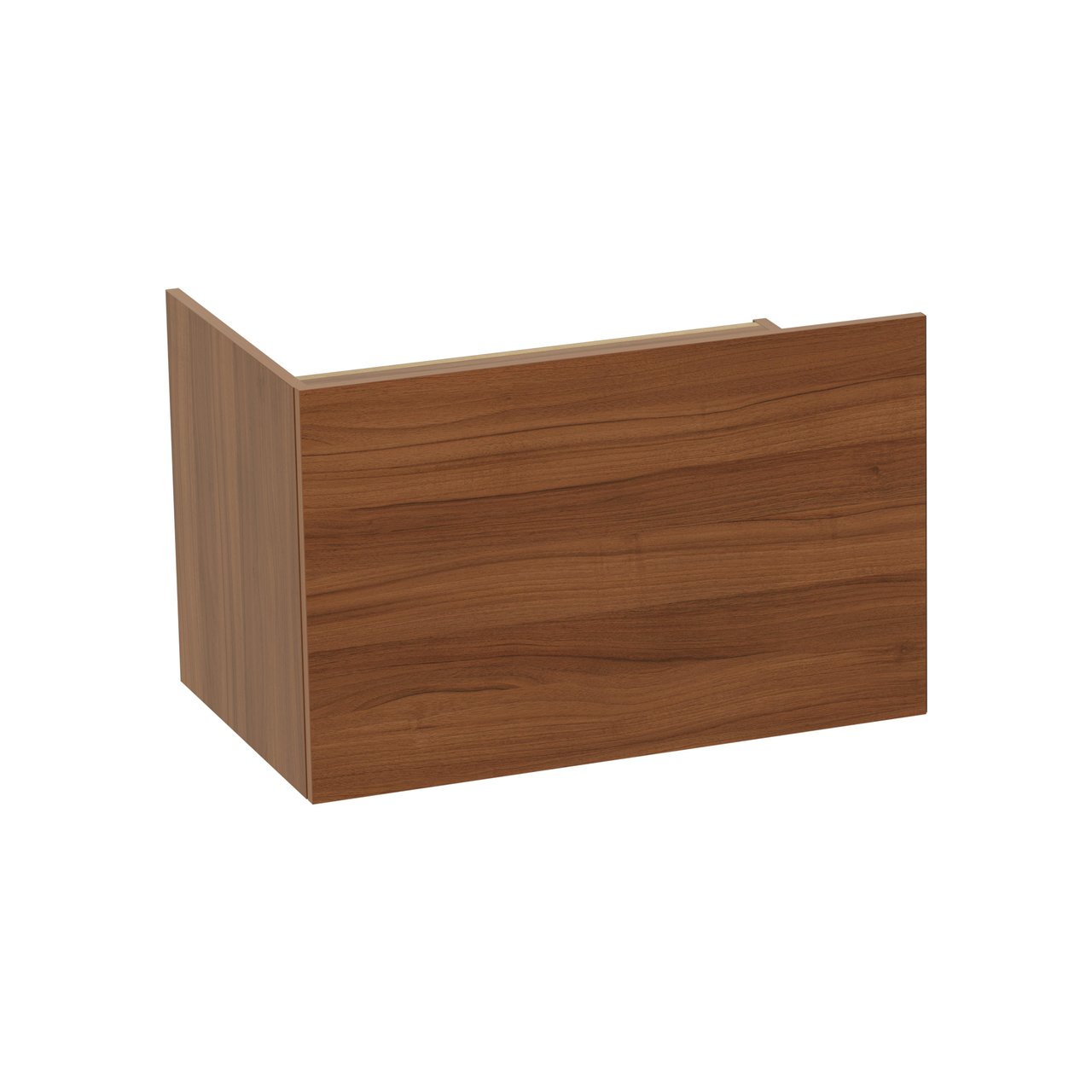 Balmani Cubo meuble sous-lavabo suspendu 164 x 53 cm noyer 4 tiroirs - partie gauche