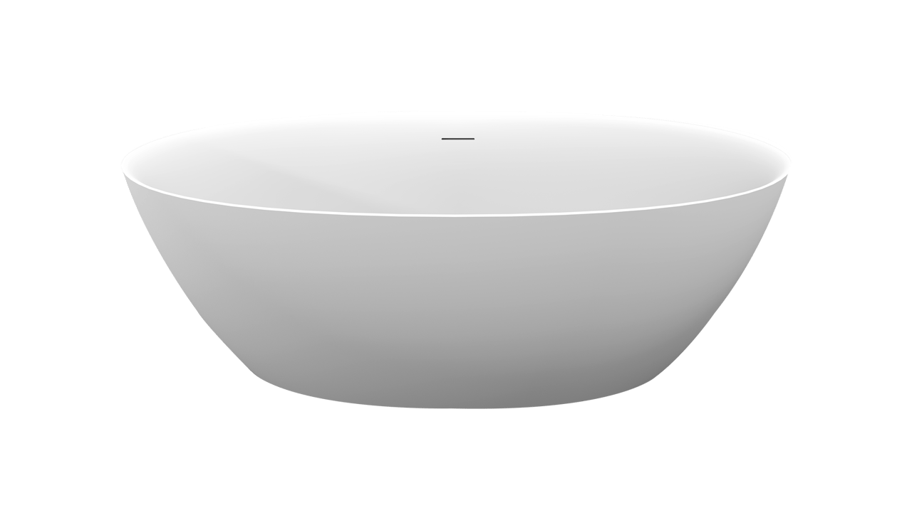 Luca Varess Dias ovaal vrijstaand bad 170 x 82 cm acryl mat wit