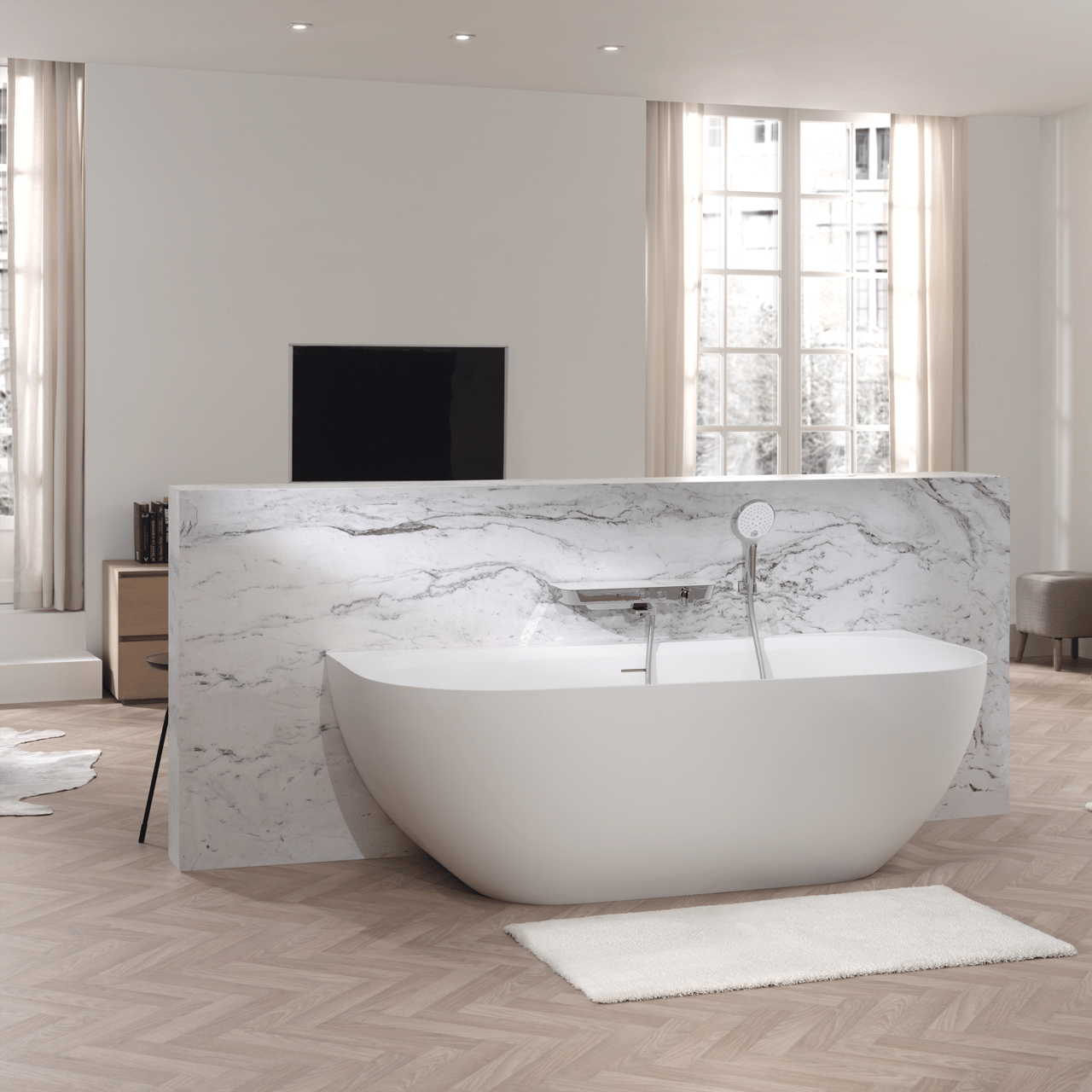 Blaufoss Switch Ultra 120 handdouche 3 functies wit/chroom