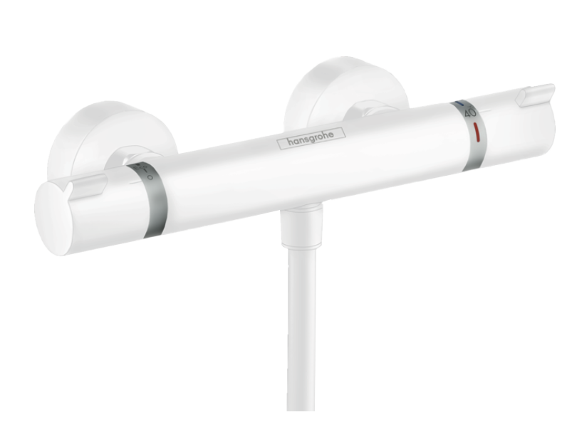 Hansgrohe Ecostat Comfort thermostatische kraan douchekraan Mat Wit