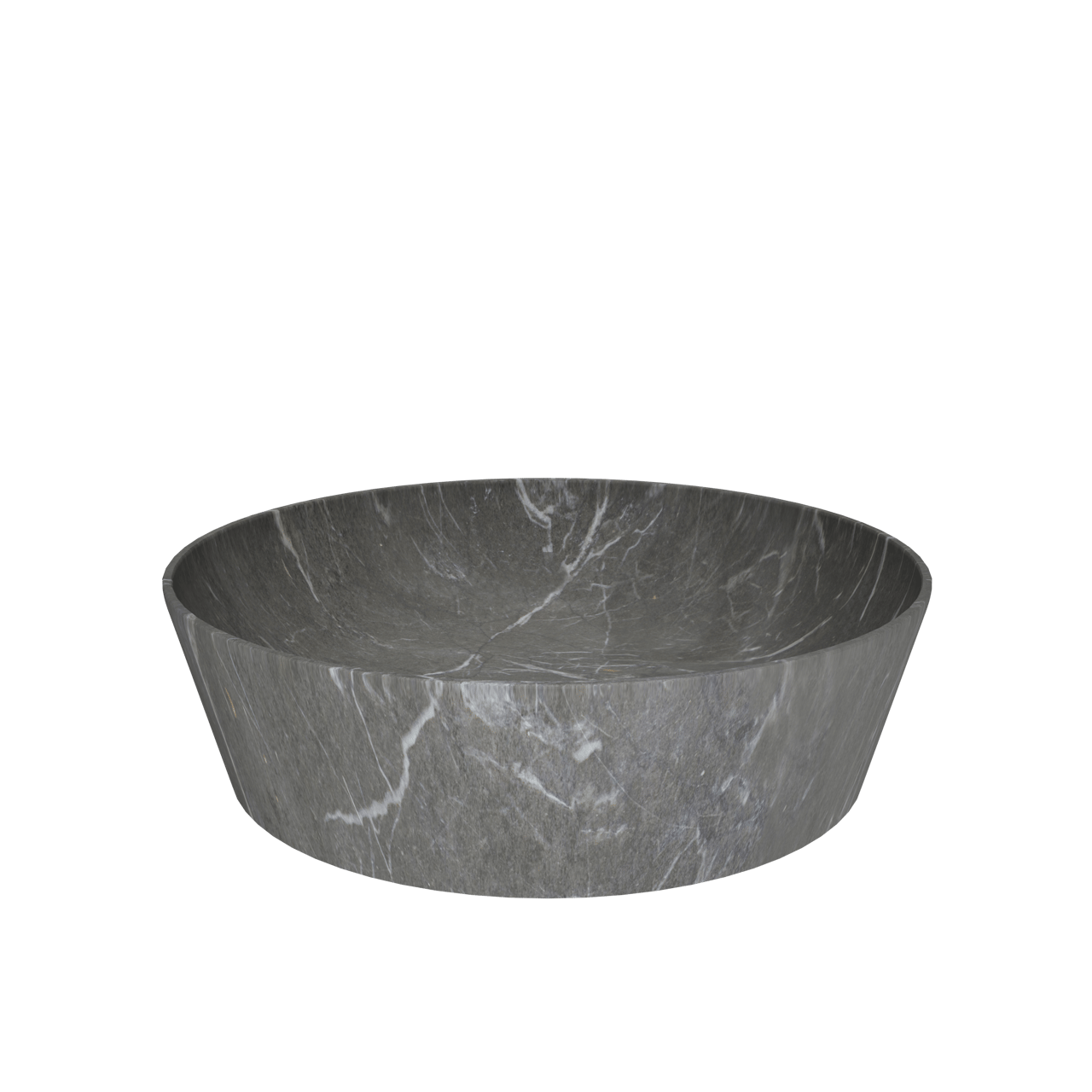 Balmani Still vasque à poser marbre Pietra Grey rond Ø 38 cm