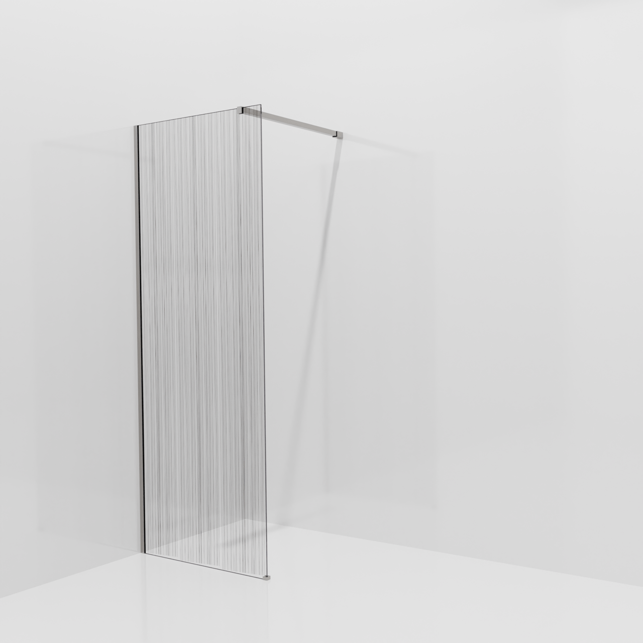 Balmani Modular Walk-In Dusche: 80 x 200 cm, Mikado, Profil Brushed Inox