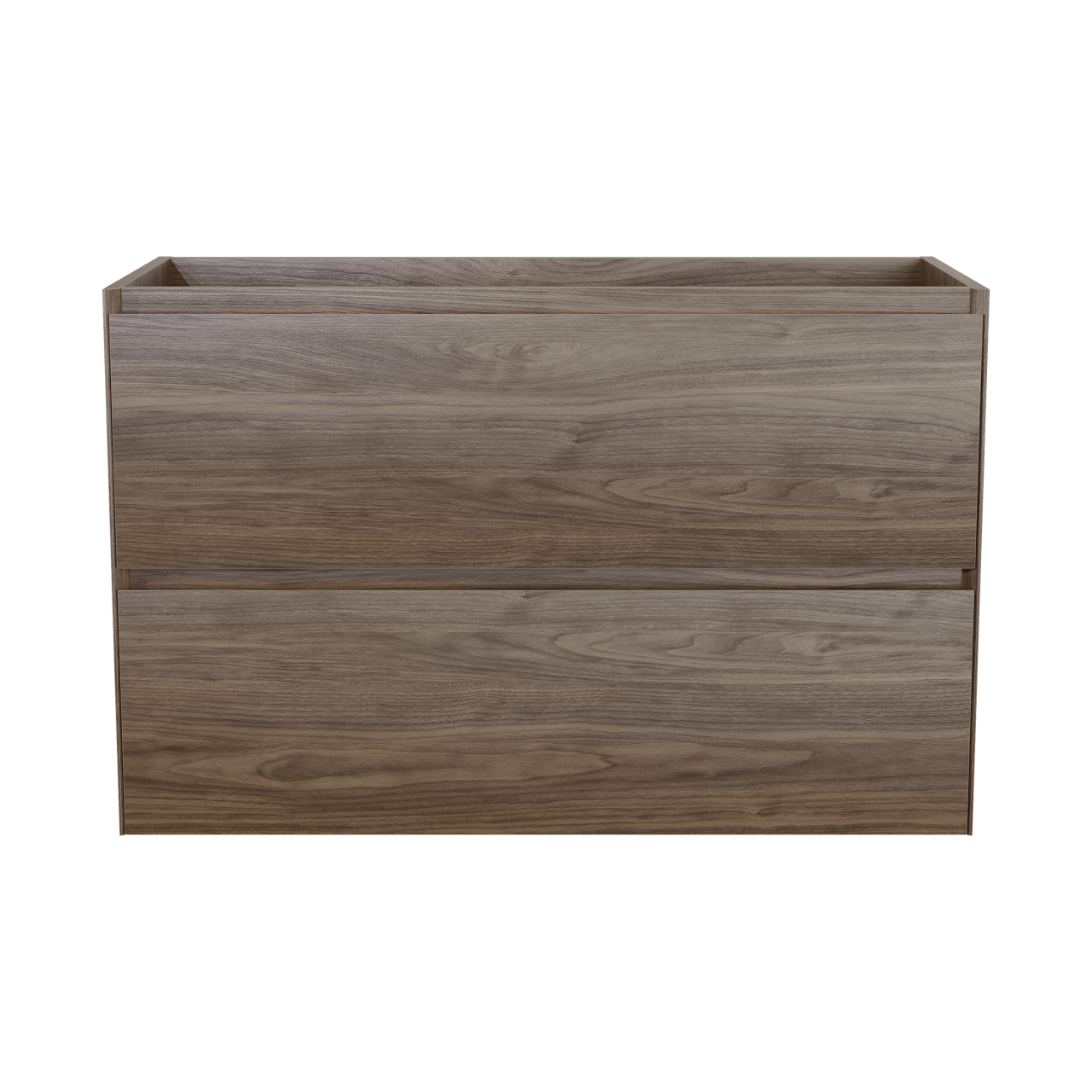 Balmani Mitra Compact hängendes möbelstück Waschtischunterschränke 100 x 46 cm amerikanischer nussbaum 2 Schubladen