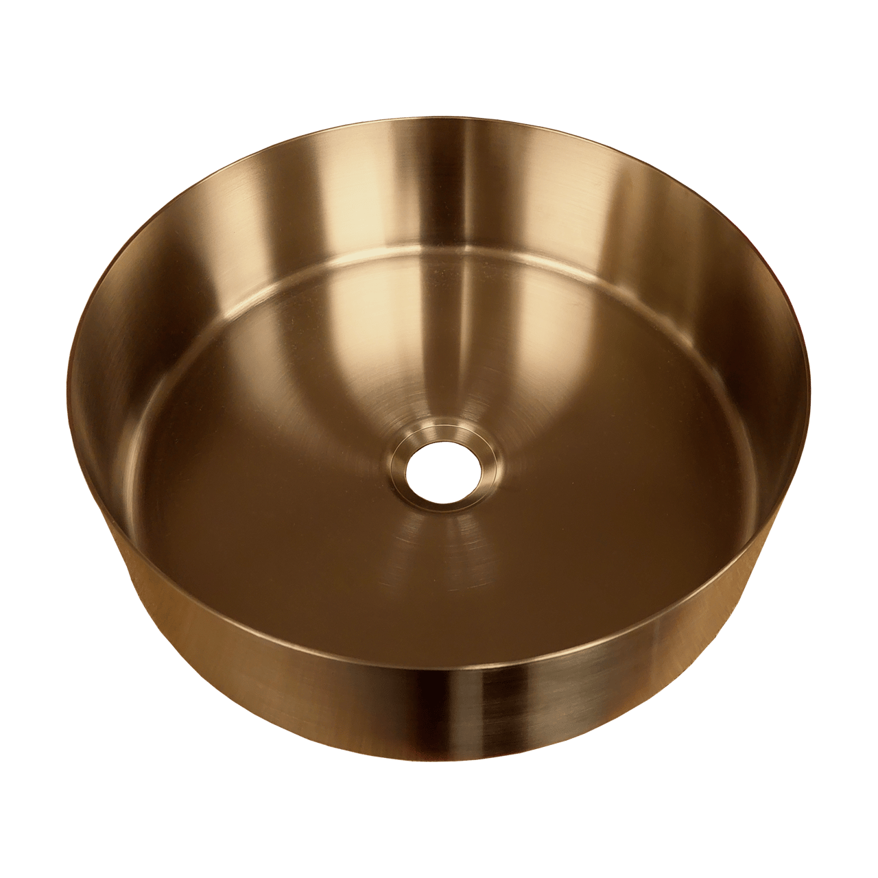 Balmani Accia waskom Brushed Rosegold roestvrij staal rond Ø 36 cm