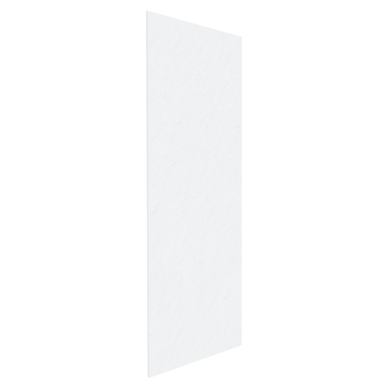 Balmani Zeno panneaux muraux de douche 90 x 90 x 260 cm marbre composite blanc mat texture ardoise