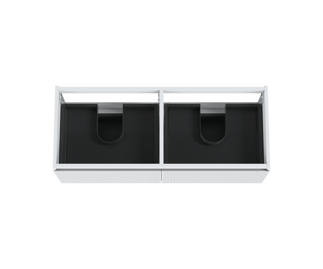 Balmani Fila meuble sous-vasque suspendu 135 x 55 cm blanc mat 4 tiroirs