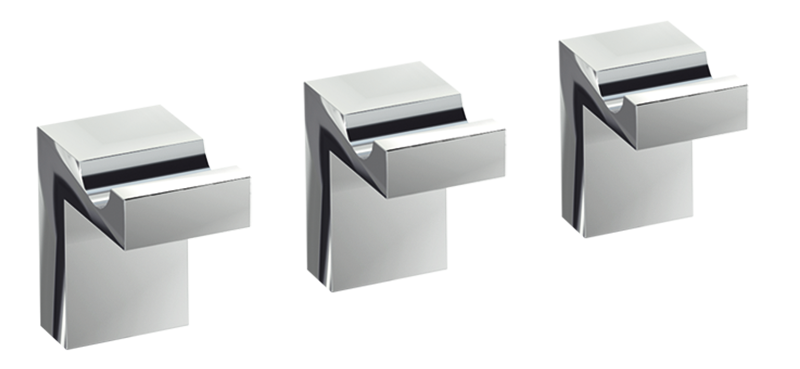 Blaufoss Patio set crochets 3 pièces chrome